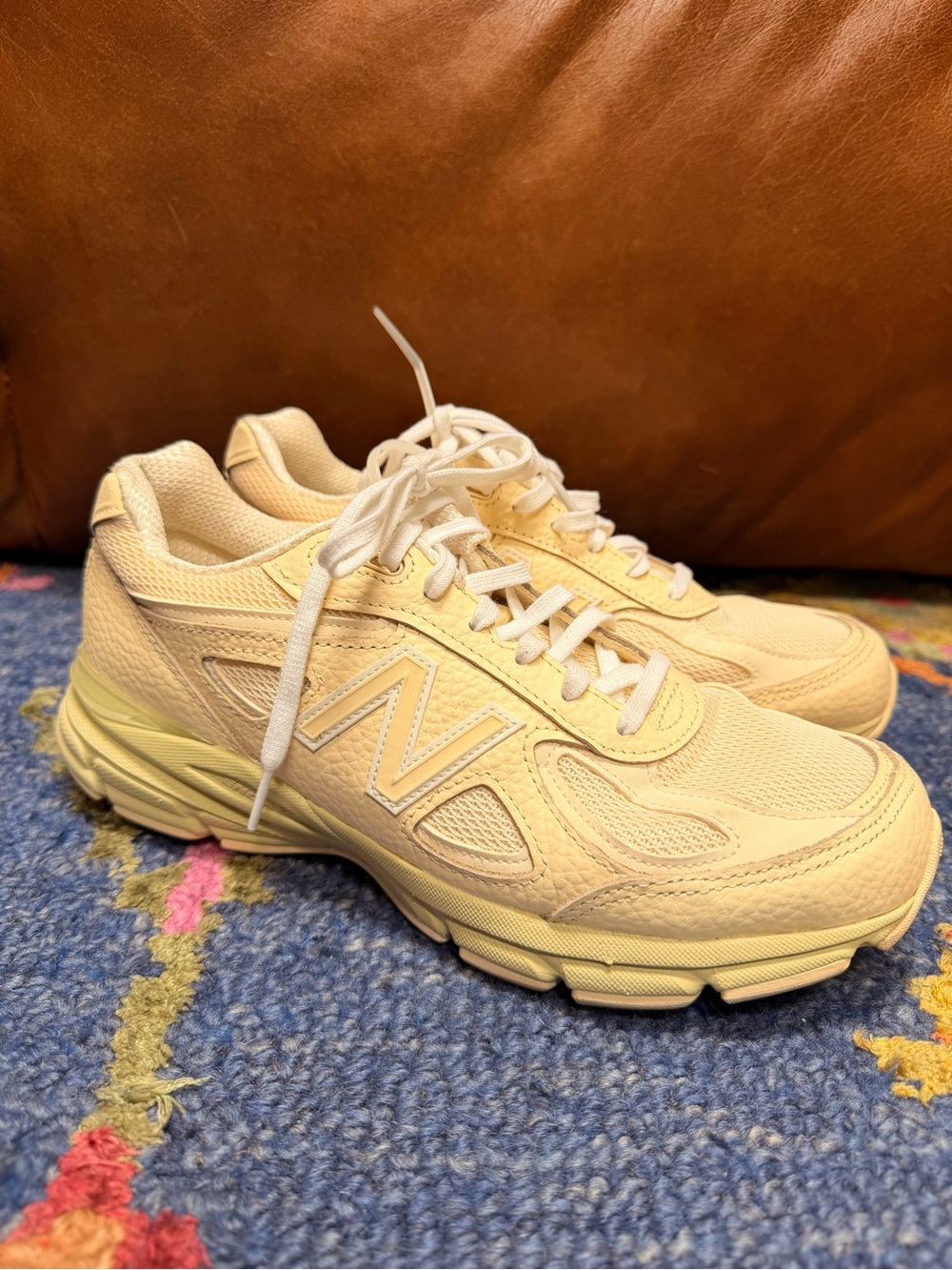 New Balance 990v4 Made in USA U990BO4 Macadamia Nut Morel Men 8 Women 9.5